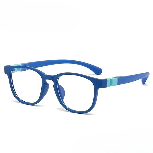 Blue Kids’ Blue Light Glasses – Bold and Bright for Screen Safety